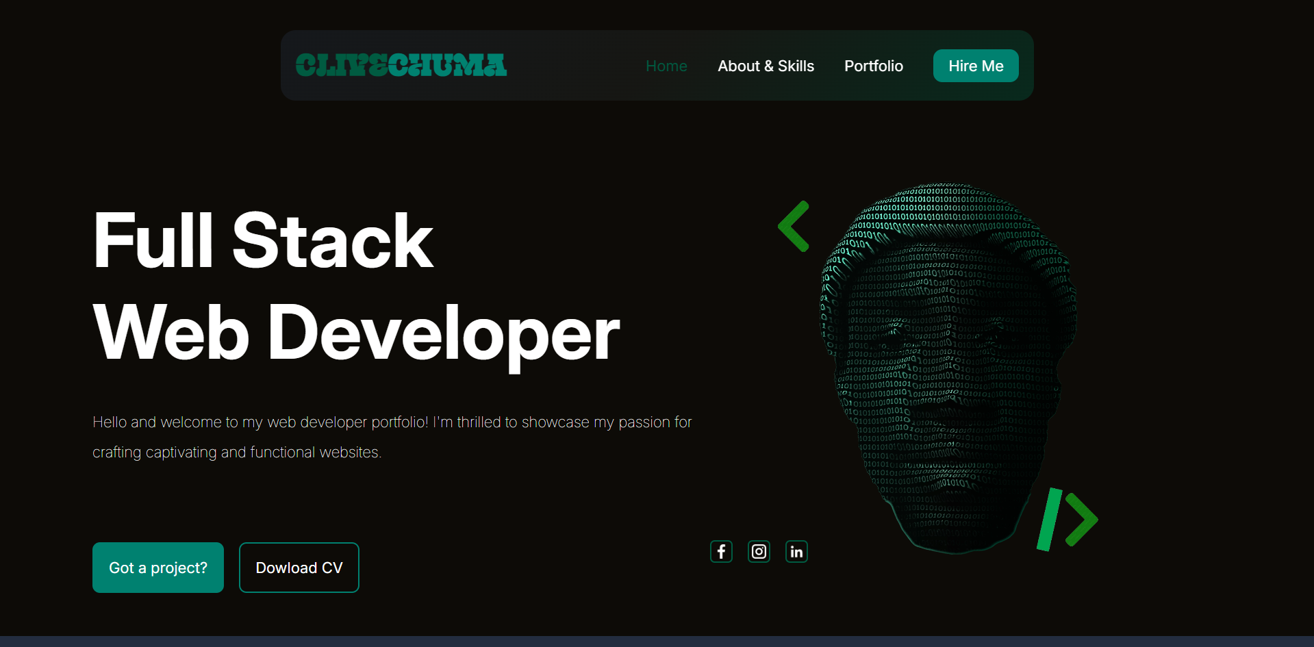 restaurent website template image